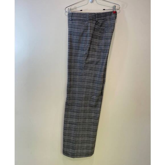NWOT LOFT Plaid Gray High Rise Pants Trousers 8us Flare - Picture 11 of 15